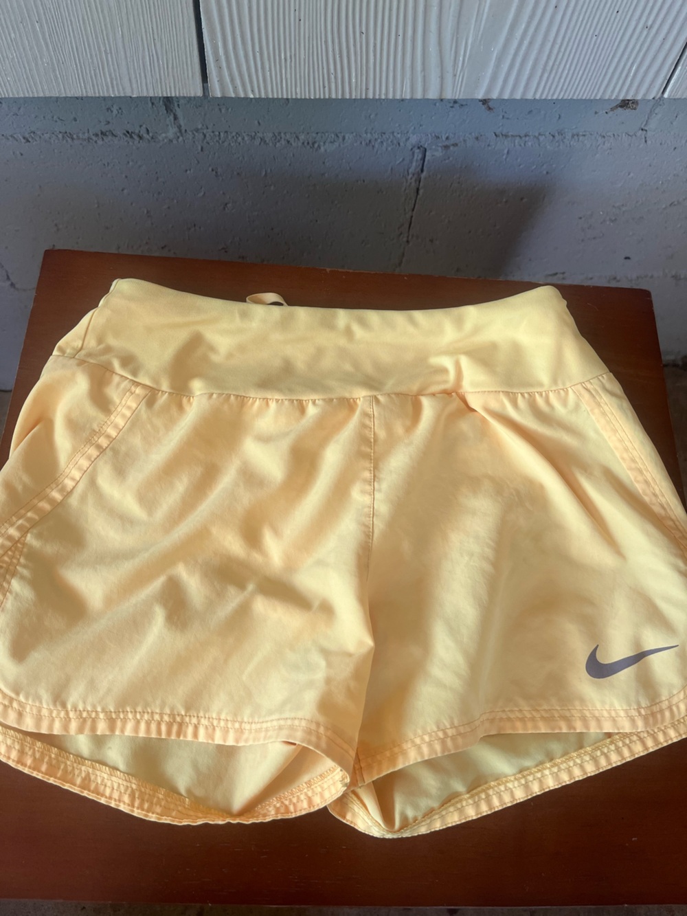 Nike Peach/Light Orange Dri-FIT Athletic Top